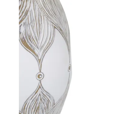 LAMPA STOŁOWA Z ŻYWICY OWAŁ ATENA 38X67 cm